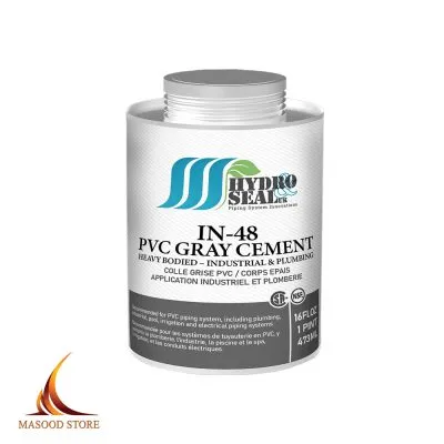 چسب فشار قوی PVC هیدروسیل نیم لیتری طوسی